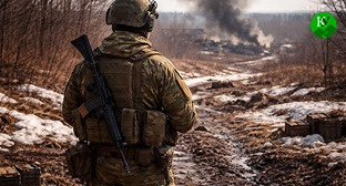 Военнослужащий. Иллюстрация создана "Кавказским узлом" при помощи ИИ в программе Copilot