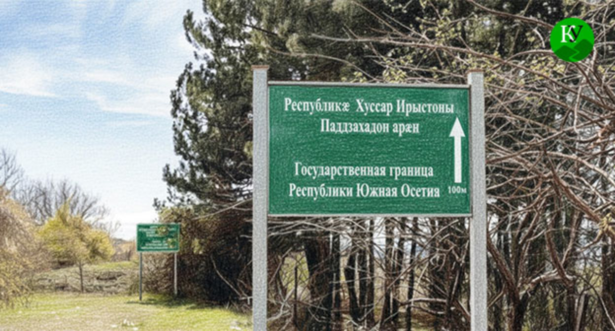 Граница Грузии и Южной Осетии. Иллюстрация создана "Кавказским узлом" при помощи ИИ в программе Copilot Граница Грузии и Южной Осетии. Иллюстрация создана "Кавказским узлом" при помощи ИИ в программе Copilot