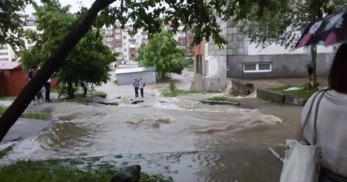 Последствия ливня в Нальчике. 26 мая 2016 г. http://stormnews.ru/