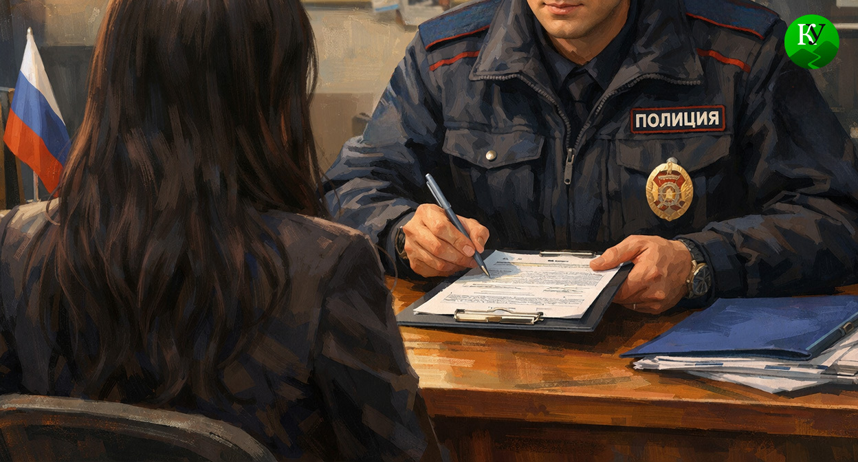 Допрос в полиции. Иллюстрация создана «Кавказским узлом» с помощью ИИ в программе Copilot Допрос в полиции. Иллюстрация создана «Кавказским узлом» с помощью ИИ в программе Copilot