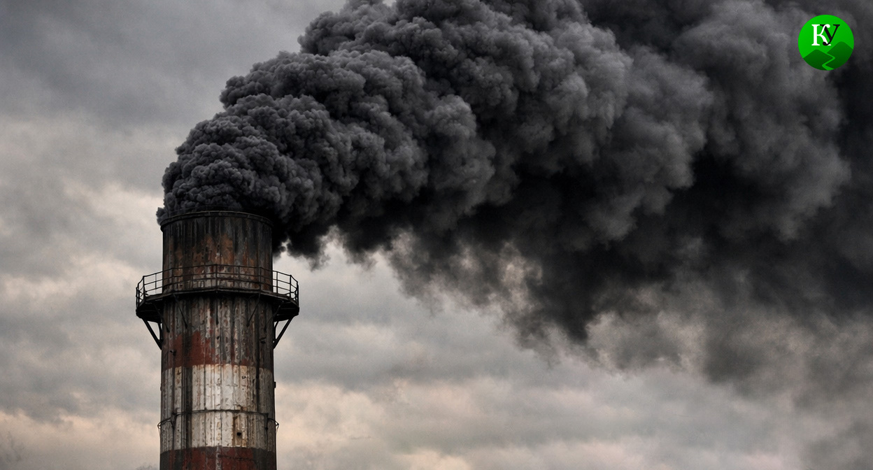 Труба предприятия. Иллюстрация создана «Кавказским узлом» с помощью ИИ в программе Copilot