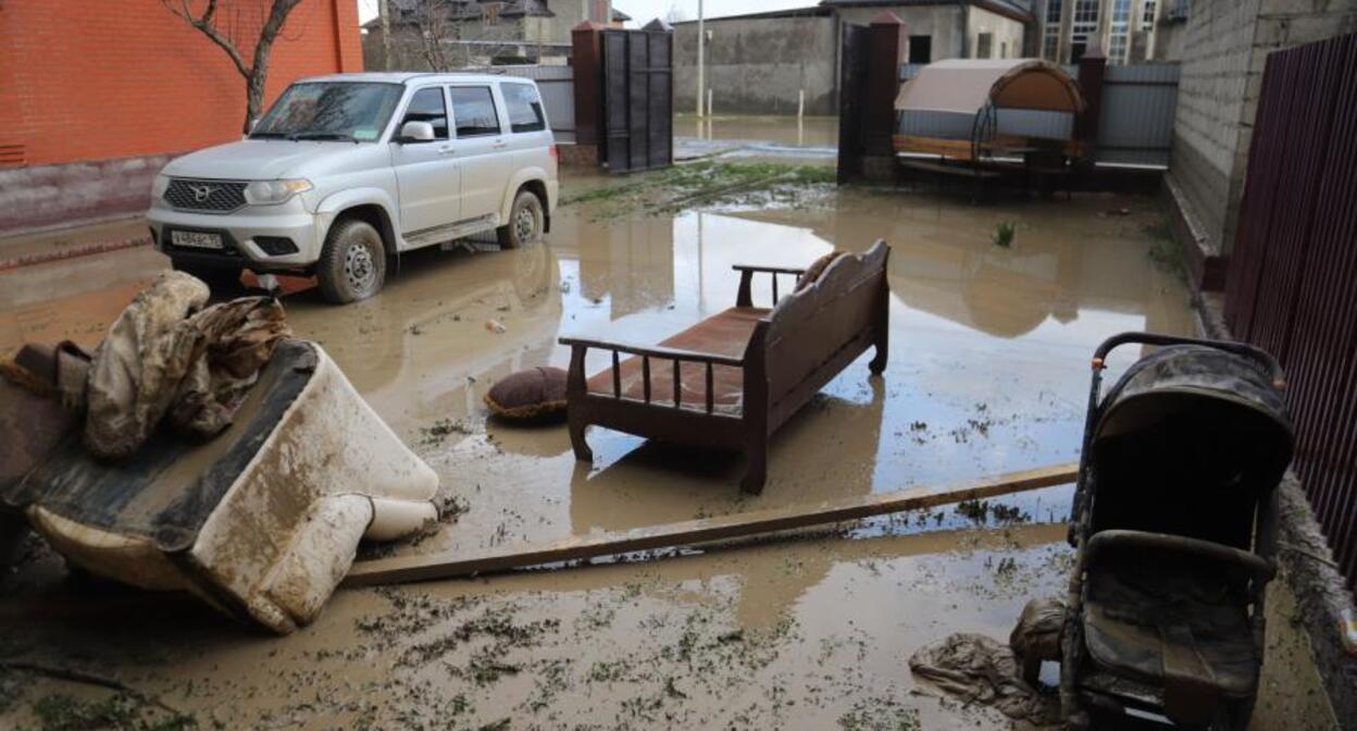 Последствия наводнения в Чечне. Фото: "Грозный Информ" https://www.grozny-inform.ru/