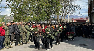 Похороны Рамзана Елдзарова. 23 апреля 2026 г. Фото ИА "Рес" https://cominf.org/node/1166568874