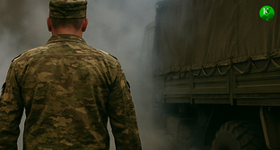 Военный на СВО. Иллюстрация создана «Кавказским узлом» с помощью ИИ в программе Copilot