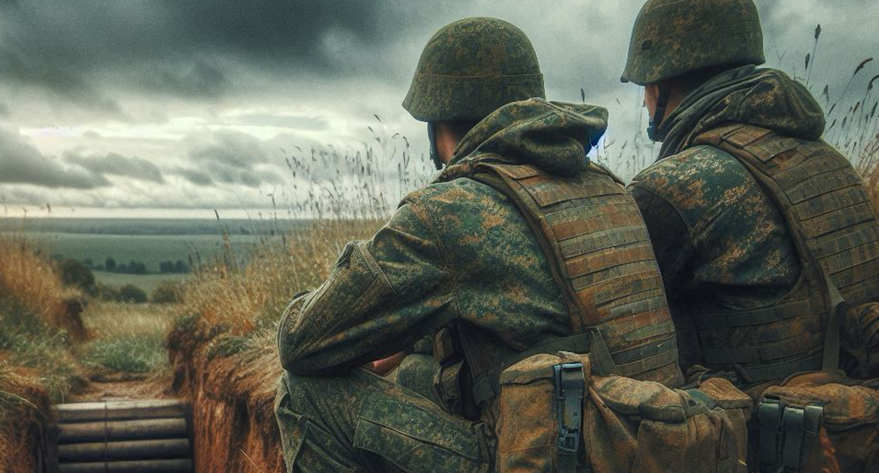 Военные на СВО. Иллюстрация создана «Кавказским узлом» с помощью ИИ в программе Copilot Военные на СВО. Иллюстрация создана «Кавказским узлом» с помощью ИИ в программе Copilot