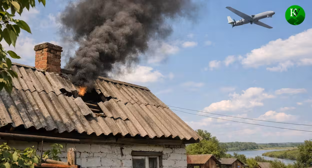 БПЛА в полете. Иллюстрация создана «Кавказским узлом» с помощью ИИ в программе Copilot БПЛА в полете. Иллюстрация создана «Кавказским узлом» с помощью ИИ в программе Copilot