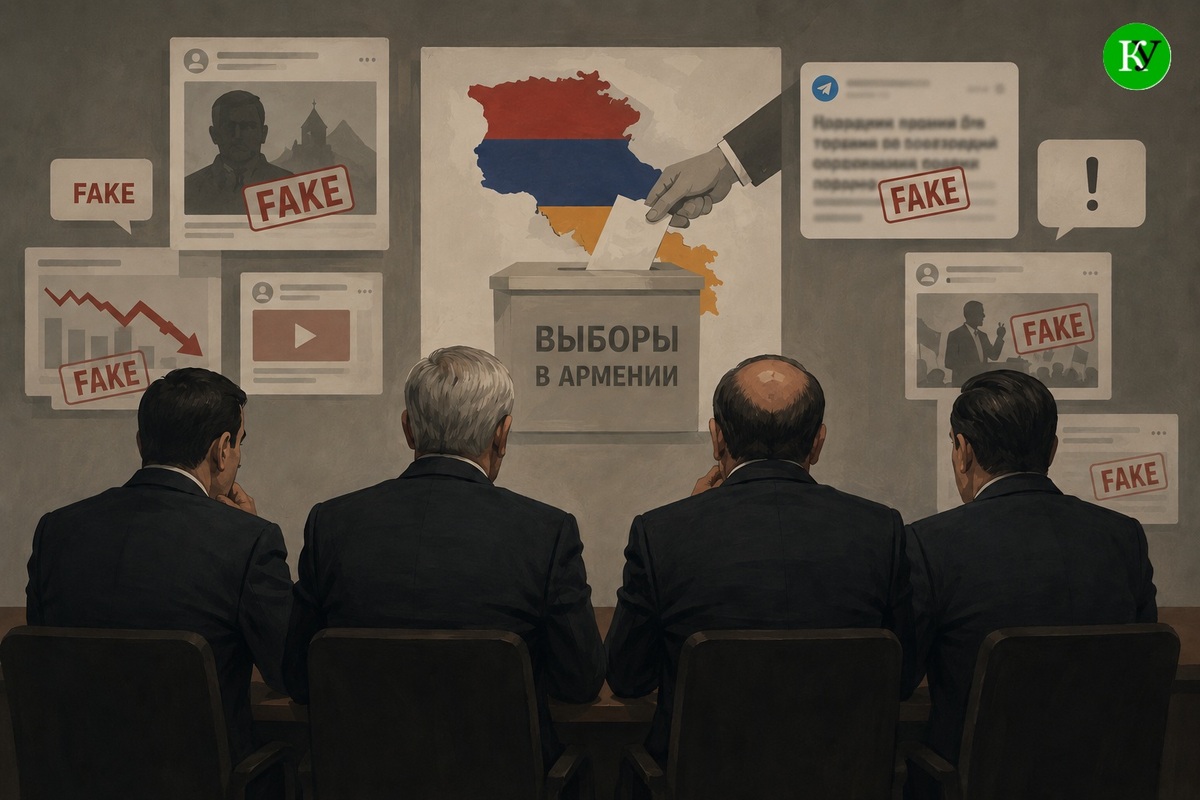 Выборы в Армении. Иллюстрация создана "Кавказским узлом" при помощи ИИ в программе Copilot