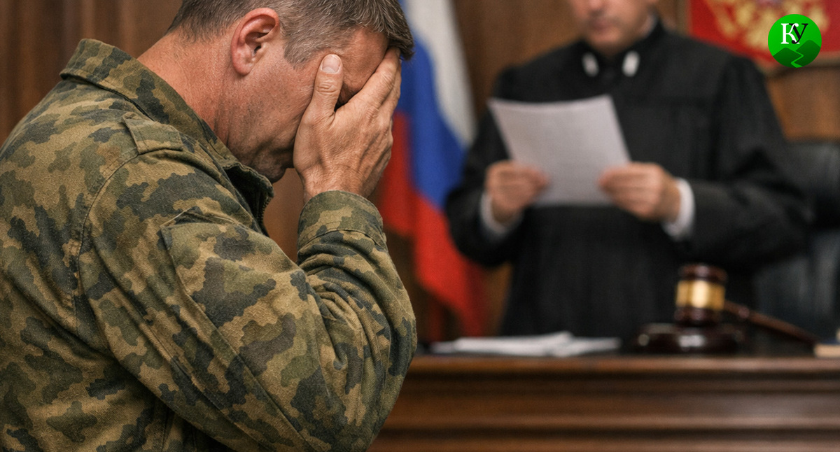 Военный в зале суда. Иллюстрация создана «Кавказским узлом» с помощью ИИ в программе Copilot Военный в зале суда. Иллюстрация создана «Кавказским узлом» с помощью ИИ в программе Copilot