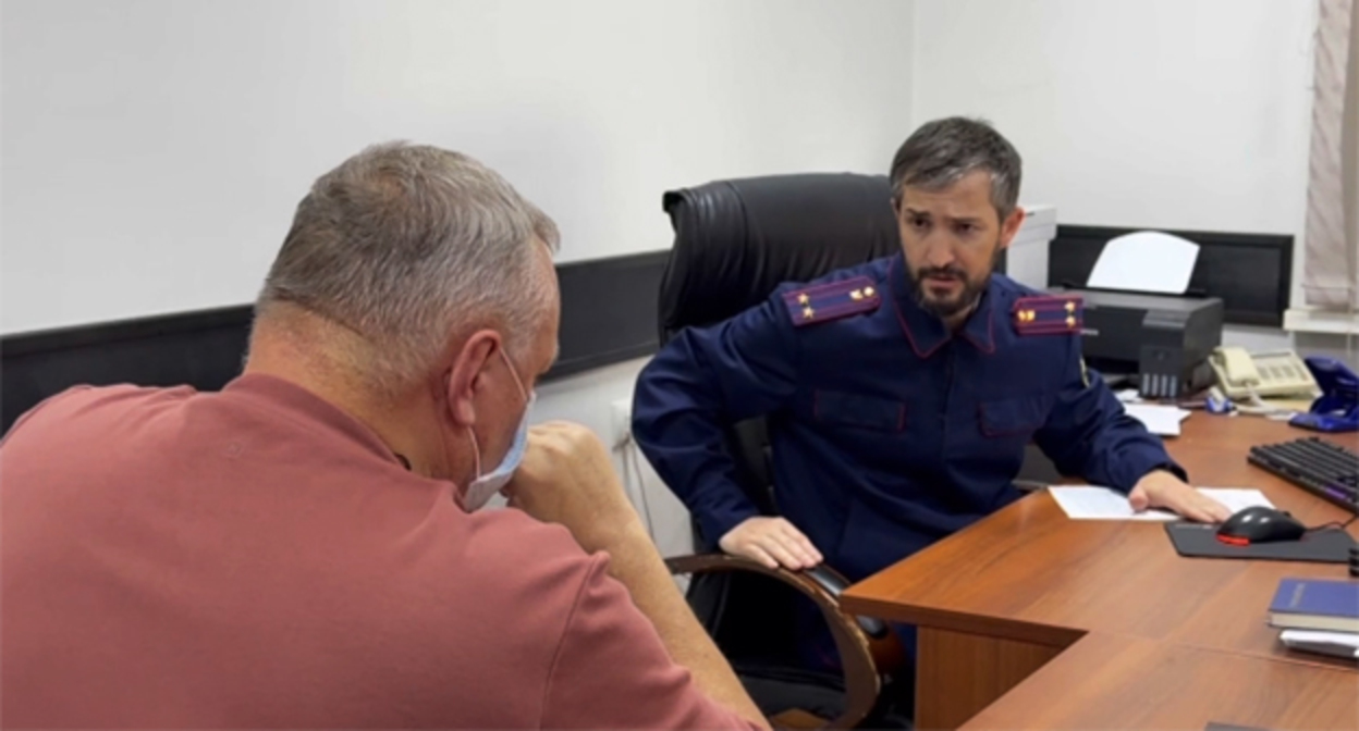 Задержание Бориса Гонцова. 21 июля 2026 г. Фото: пресс-служба СК РФ Задержание Бориса Гонцова. 21 июля 2026 г. Фото: пресс-служба СК РФ
