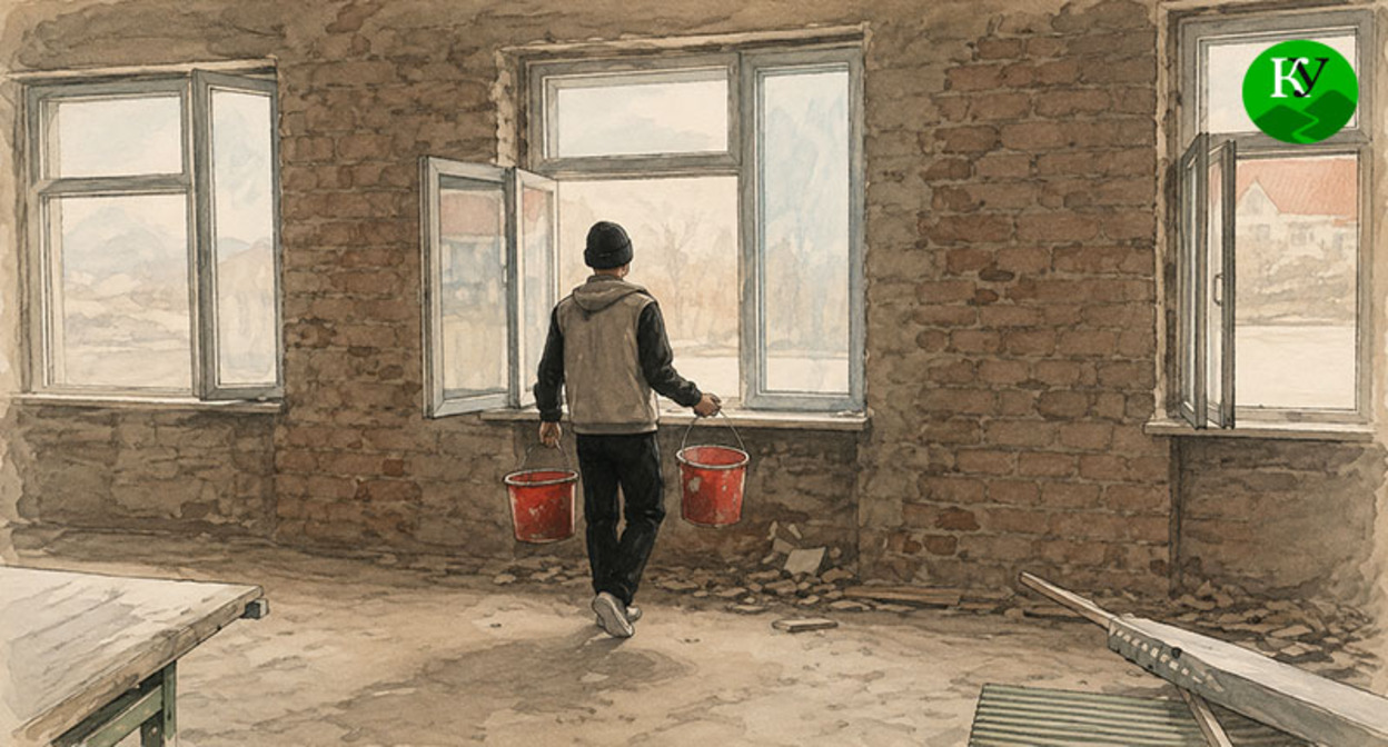 Ремонт в школе. Иллюстрация создана "Кавказским узлом" при помощи ИИ в программе Copilot Ремонт в школе. Иллюстрация создана "Кавказским узлом" при помощи ИИ в программе Copilot