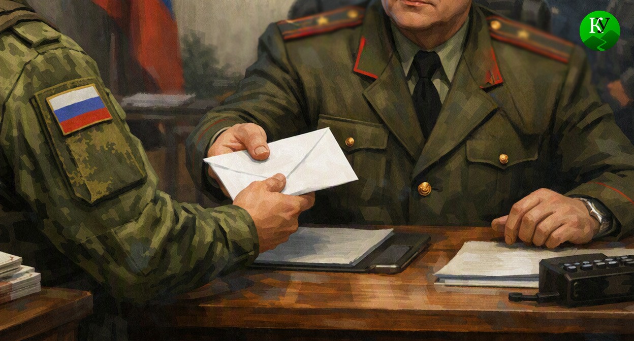 Взятка командиру. Иллюстрация создана «Кавказским узлом» с помощью ИИ в программе Copilot Взятка командиру. Иллюстрация создана «Кавказским узлом» с помощью ИИ в программе Copilot