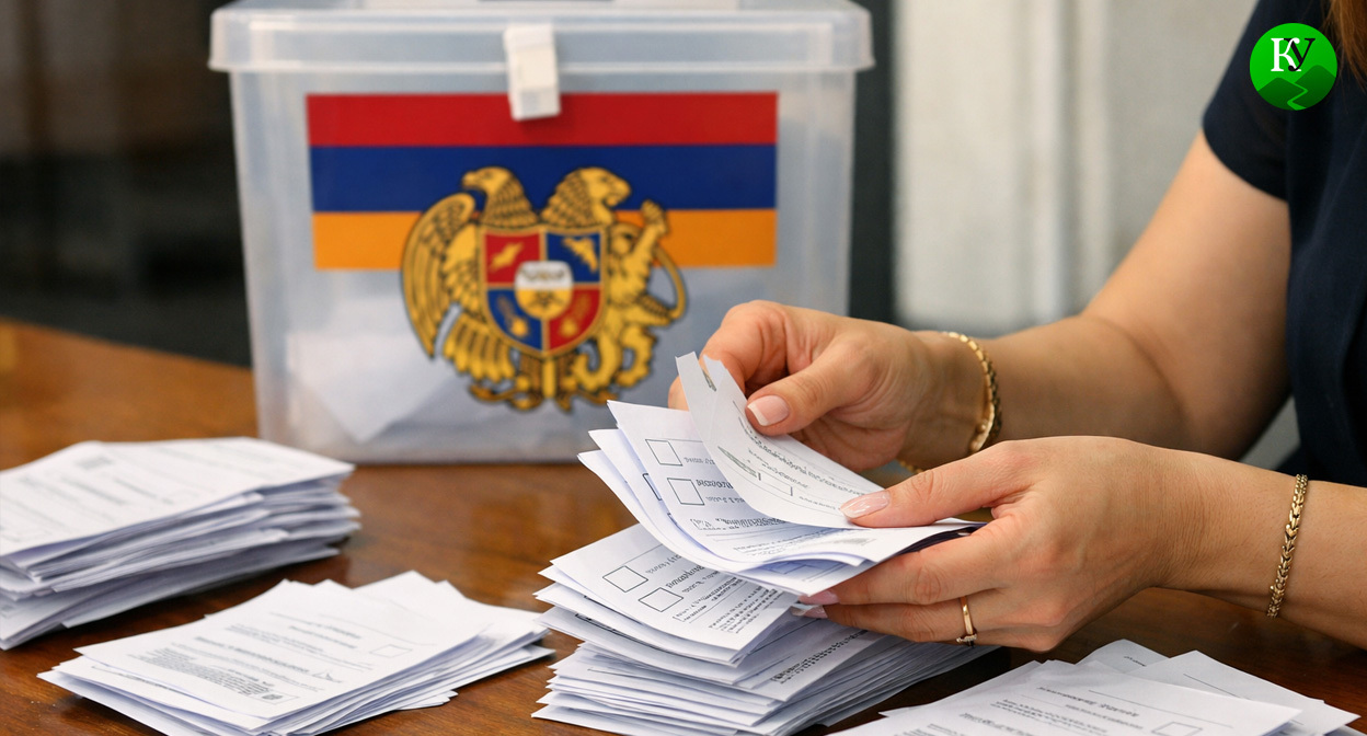 Выборы в Армении. Иллюстрация создана «Кавказским узлом» с помощью ИИ в программе Copilot