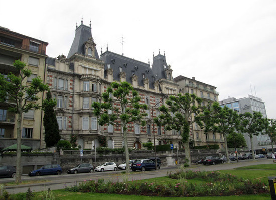 Одна из центральных улиц Женевы.