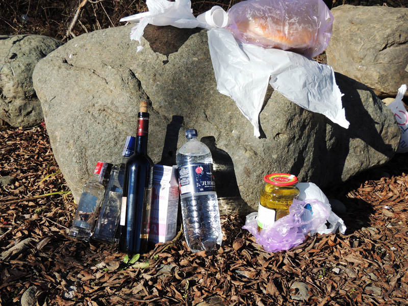 Вот, нехитрые припасы, что мы с собой взяли.