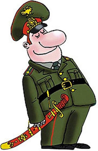 Генерал. Карикатура. Фото взято из инета. Генерал. Карикатура. Фото взято из инета.